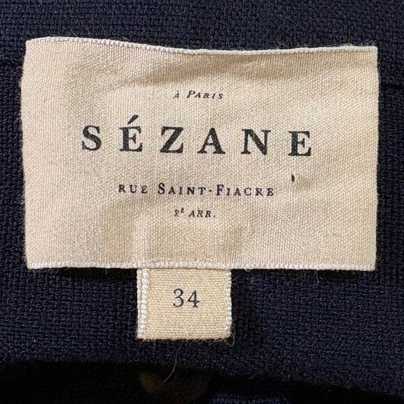 Sezane Sonali Mini Shirt Dress Navy Size 34 EU 2 US XS - Picture 5 of 6